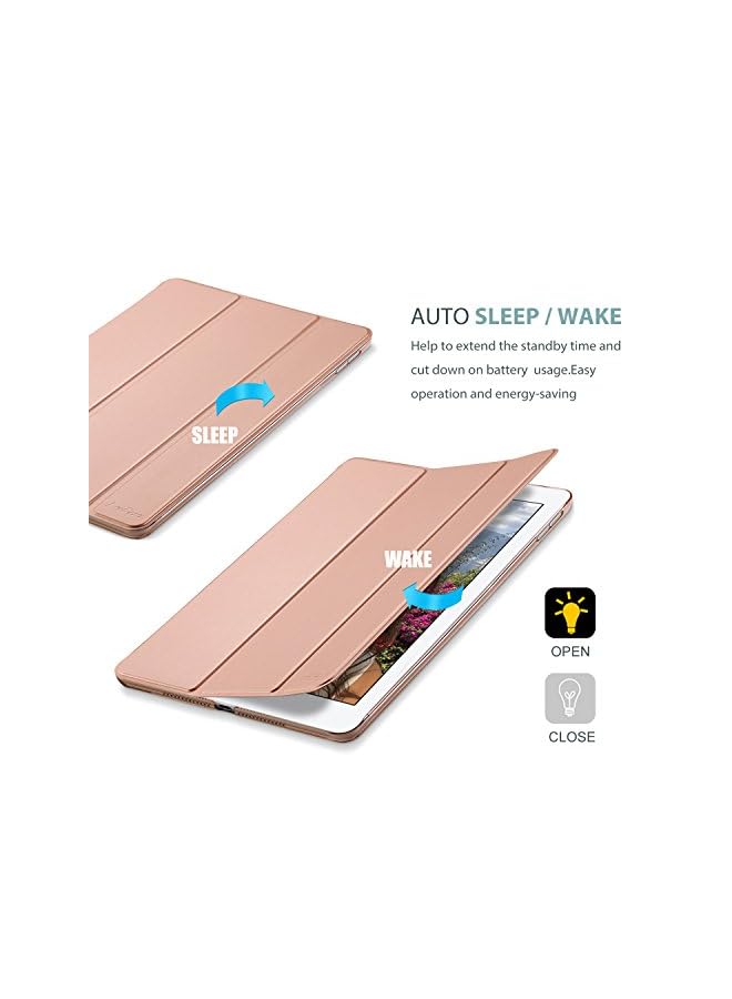 Procases Ipad Air (3Rd Gen) 10.5" 2019 / Ipad Pro 10.5" 2017 Case, Ultra Slim Lightweight Stand Smart Case Shell With Translucent Frosted Back Cover For Apple Ipad Air (3Rd Gen) 10.5" 2019 –Rose Gold - Image 5