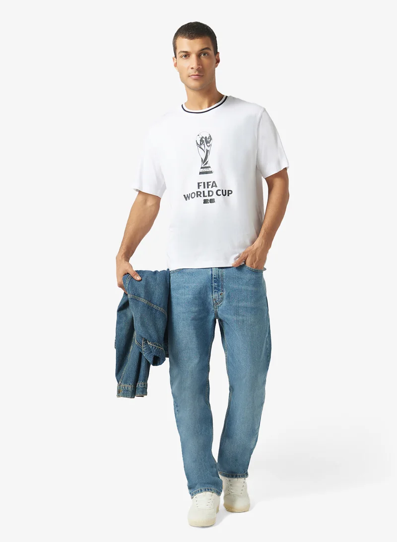 JACK & JONES  FIFA World Cup Regular Fit T-Shirt for Men | Best Price UAE