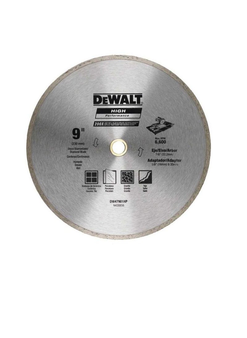 Dewalt Continuous Ceramic Tile Cutting Diamond Blade 230mm - Image 3