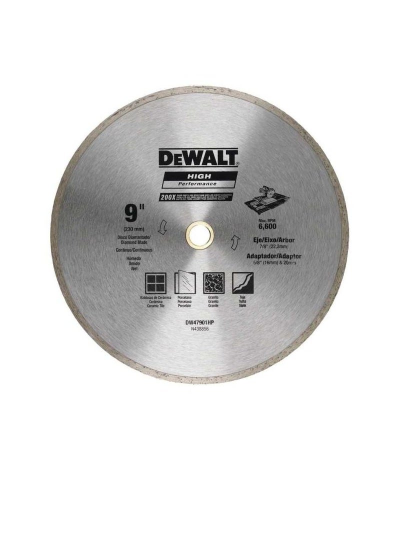 Dewalt Continuous Ceramic Tile Cutting Diamond Blade 230mm - Image 2