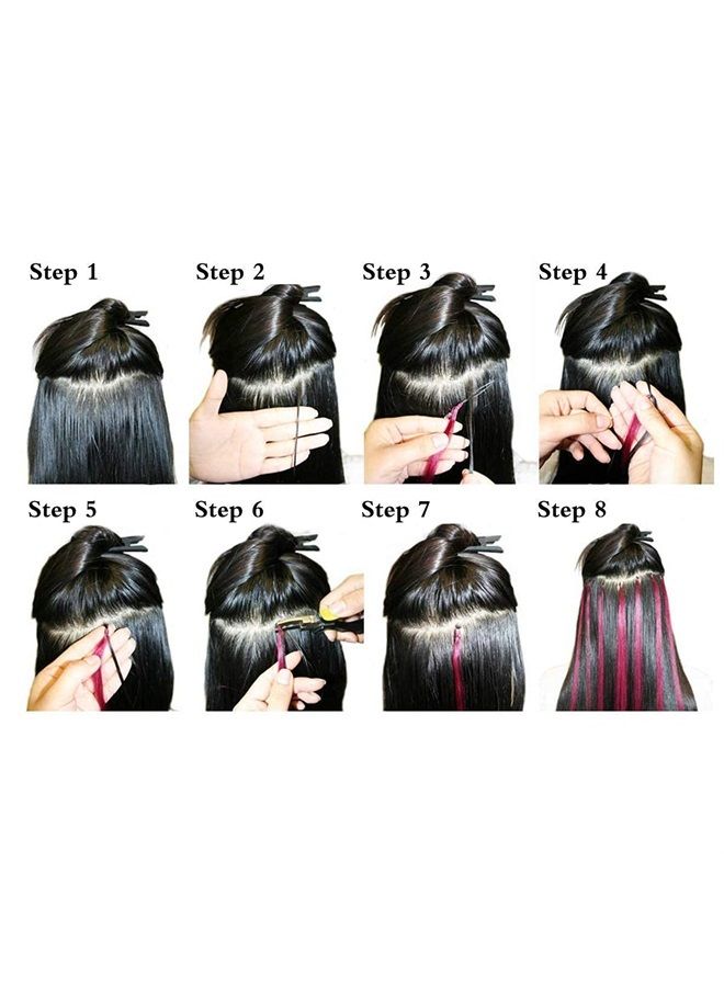 Dansee 2500pcs Hair Extensions Beads Micro Links Beads, 5mm Silicone Lined Beads for I Tip Human Hair Extensions (Black/Light Brown/Dark Brown/Blonde/Dark Blonde) - Image 2