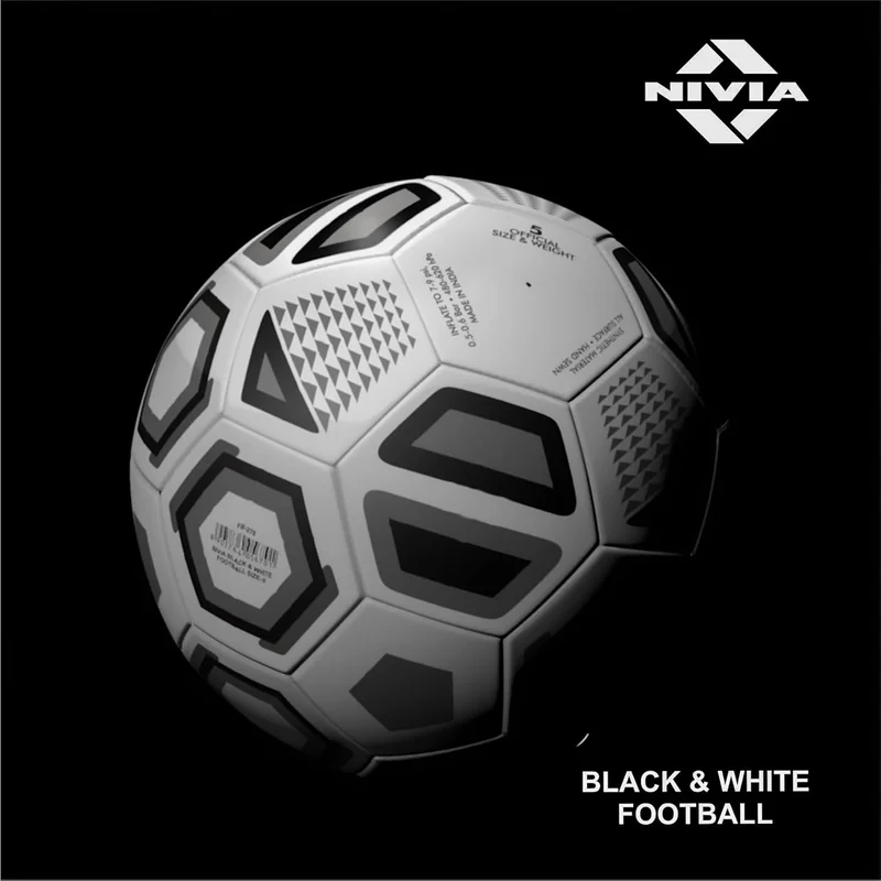 Nivia Nivia Black & White Football - Size 5