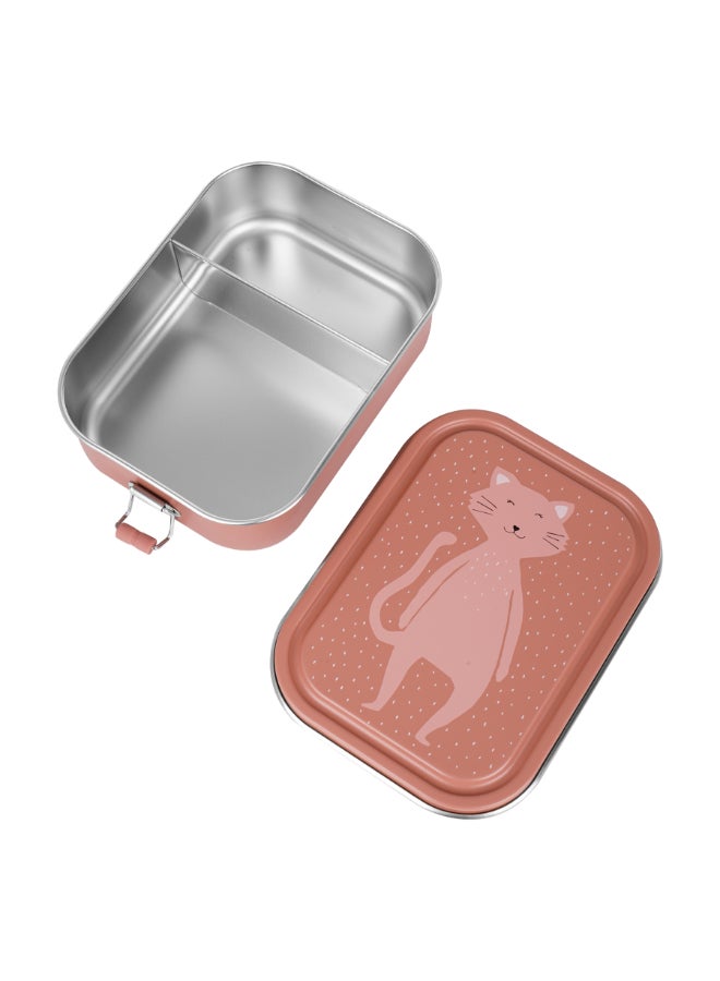 Trixie Stainless Steel Lunch Box Large - 2-Compartment - Mrs. Cat - Image 3