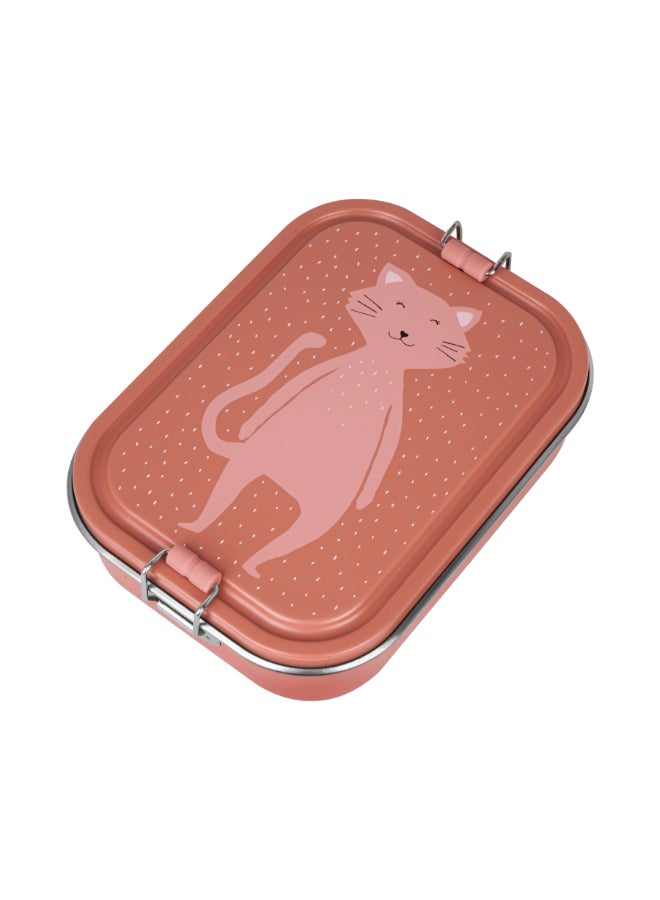 Trixie Stainless Steel Lunch Box Large - 2-Compartment - Mrs. Cat - Image 1