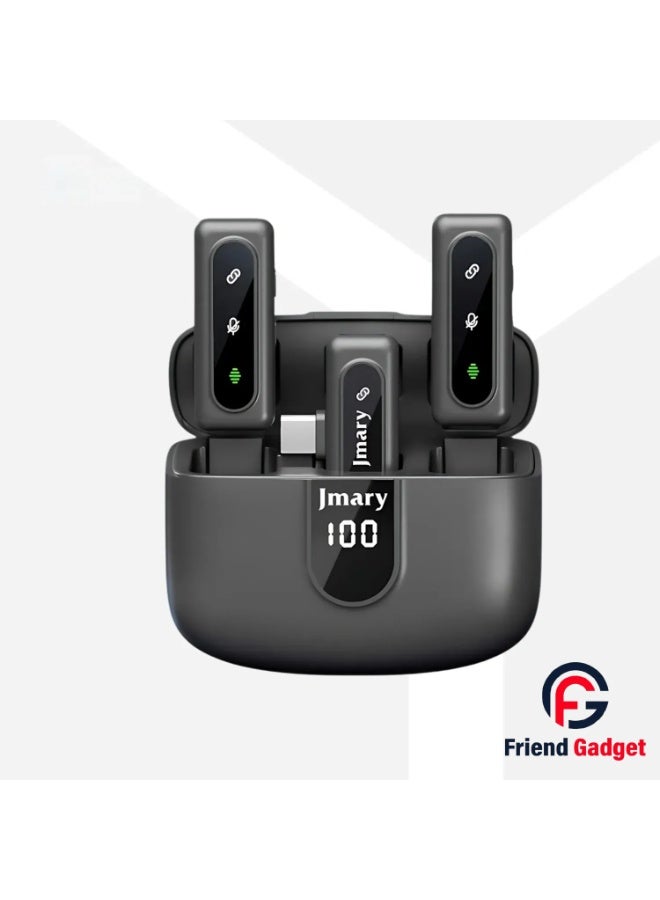 Jmary MW-17 Wireless Lavalier Microphone with USB Type-C Connector – 2.4GHz Clip-On Wireless Mic for Android Phones, Real-Time Audio Transmission with Noise Reduction, Plug & Play USB-C Microphone, Ideal for Vlogging, YouTube, Interviews, Zoom Calls, Live Streaming, Podcasting, and Content Creation - Image 1