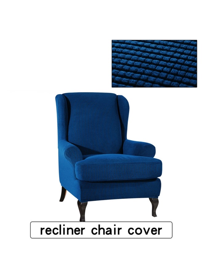 إسكدنيا غطاء كرسي بظهر متحرك قابل للفرد بذراعين أزرق داكن - Image 2