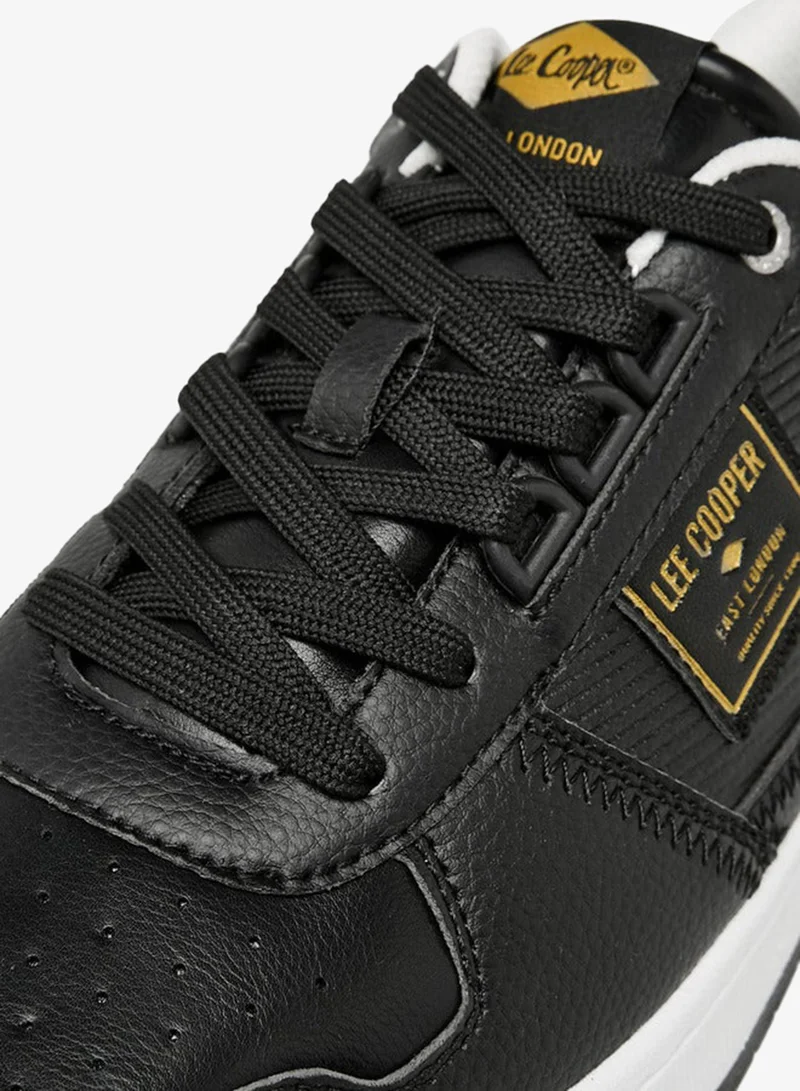 Lee Cooper Black Men Perforated Ortholite Sneakers for Men | Best Price UAE