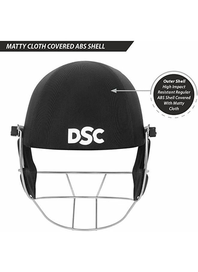 DSC Defender Cricket Helmet | Size: Medium | For Men & Boys | Adjustable Steel Grill | Back Support Strap | Lightweight  - Image 5