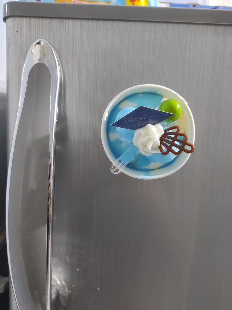 Real 3D Resin House Accessories Food Freeze Magnets Sticker Refrigerator Magnet Sticker Fake Ice Cream Cups Fridge, Kitchen Decor Cute Magnet Shapes Decorative (1, Vanilla Ice Cream) - Image 4