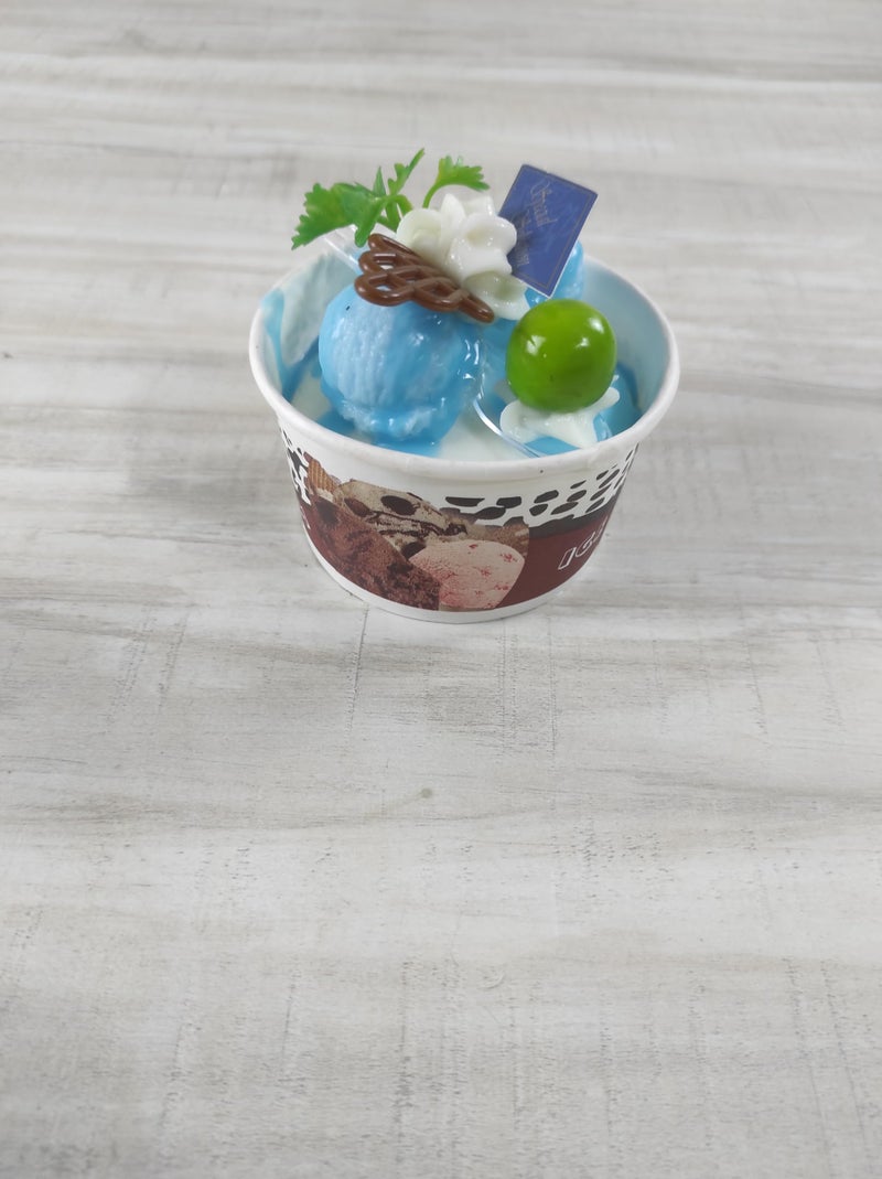 Real 3D Resin House Accessories Food Freeze Magnets Sticker Refrigerator Magnet Sticker Fake Ice Cream Cups Fridge, Kitchen Decor Cute Magnet Shapes Decorative (1, Vanilla Ice Cream) - Image 1