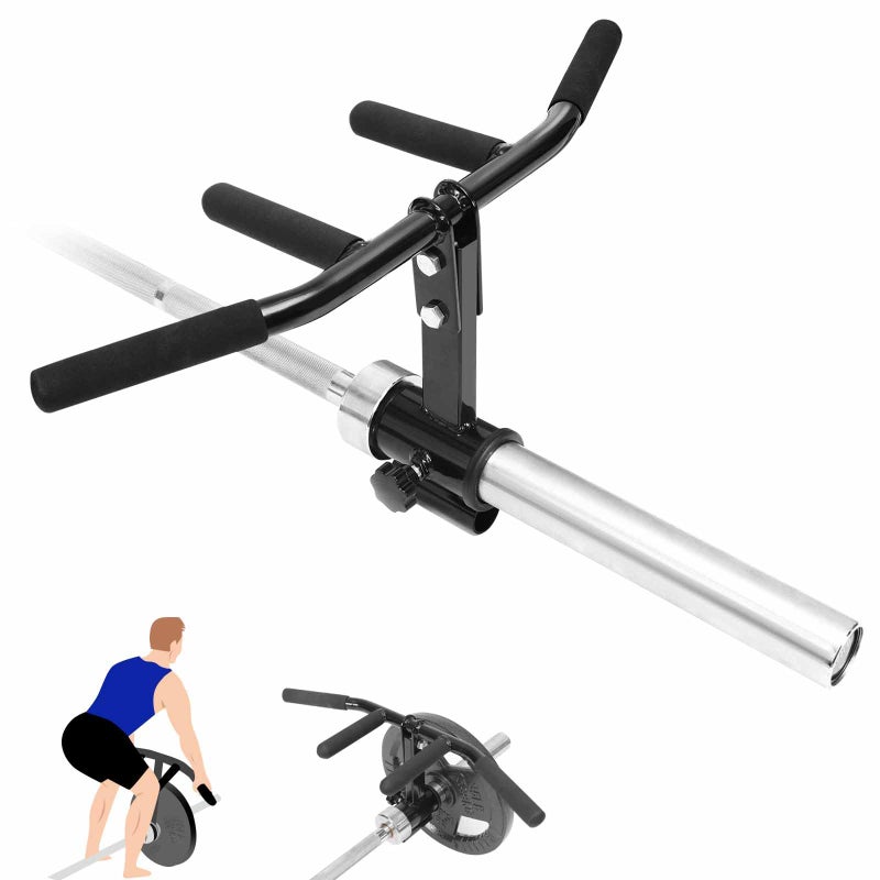 plzzree T Bar Row Landmine Attachment T Bar Row Handle for 2In Olympic Barbell 1In Standard Bar MultiGrip Tbar for Strength Workout Training - Image 2