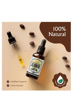 BodyJ4You BodyJ4You Organic Jojoba Oil - USDA Organic 100% Pure Natural - Hair Face Skin Gua Sha Dermaplaning Massage - Cold Pressed Hexane Free - Base Carrier Oil - 1 Fl Oz  - Image 3