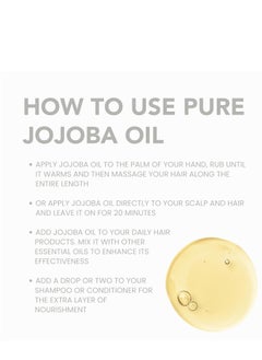 BodyJ4You BodyJ4You Organic Jojoba Oil - USDA Organic 100% Pure Natural - Hair Face Skin Gua Sha Dermaplaning Massage - Cold Pressed Hexane Free - Base Carrier Oil - 1 Fl Oz  - Image 5
