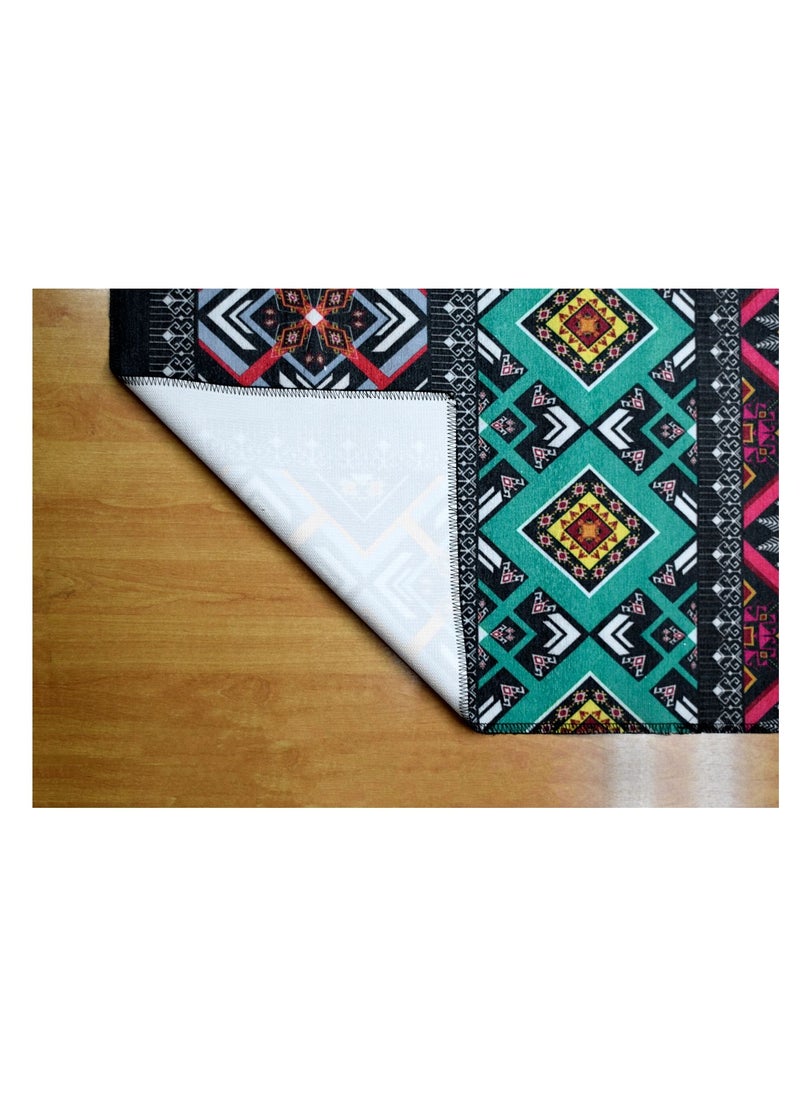 Mac Carpet Arabesque  light weight runner Machine wash Size : 100x150 cm  - Image 4