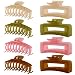 LuSeren 8 Pack Jelly Hair Clips for Women, 4.3 Inch Large Hair Claw Clips, Strong Hold, Non-Slip, Perfect Size for Thin, Thick or Curly Hair, Jelly Color, Includes Gift Box - Image 2
