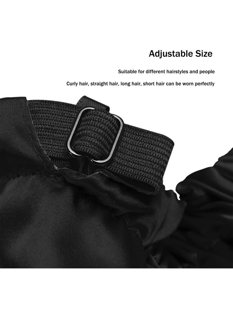 Double-Layer Satin Lined Bonnet for Women – Soft, Stretchable, and Comfortable Hair Protection Cap, Prevents Frizz and Breakage, Perfect for Sleeping or Daily Use - Image 4