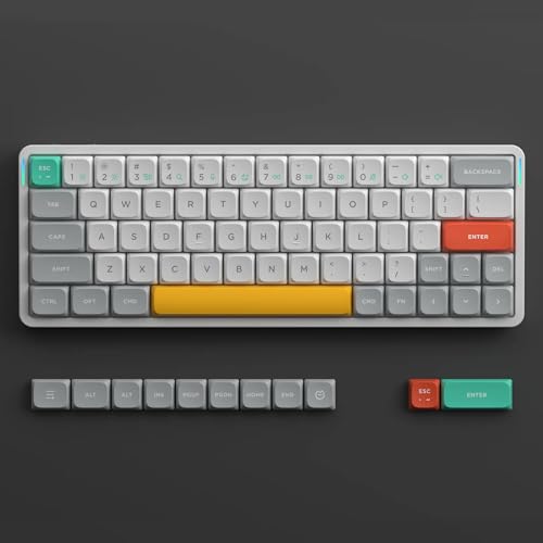 nuphy Air60 V2 Portable Wireless Keyboard 60% Low Profile Mechanical Keyboard Support QMK/VIA Compatible with Windows/mac OS/Linux Supports Bluetooth 5.1/2.4GHz/USB-C White-Gateron Wisteria Switch - Image 3