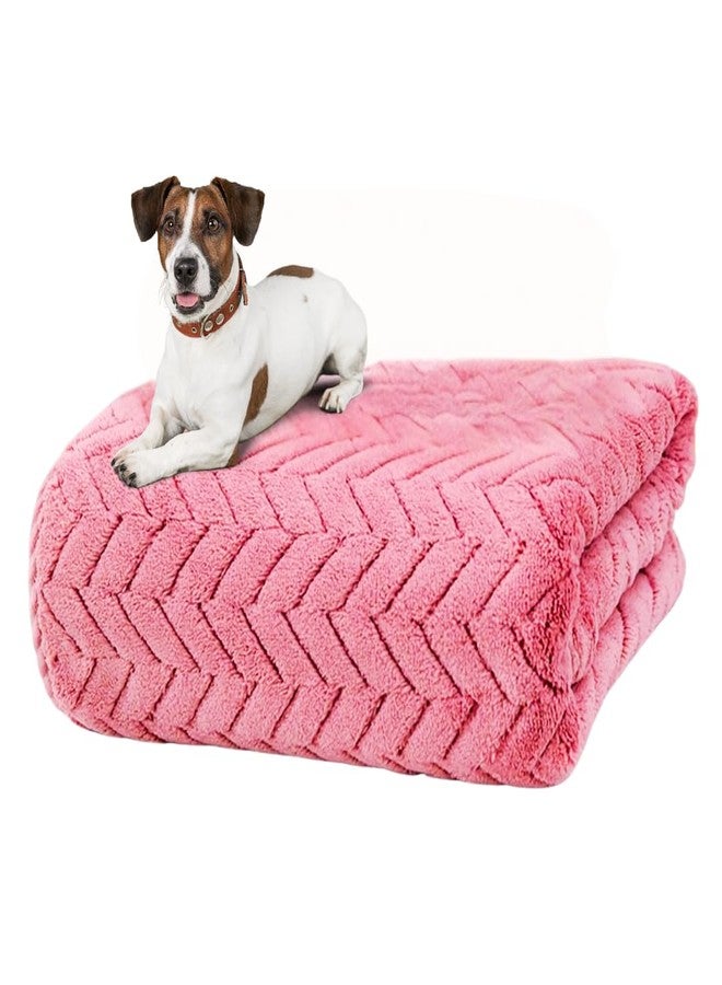 Microshine Wheat Patterned Microfiber Dog Towel (500 GSM, Soft Red) - Absorbent & Quick-Drying Pet Bath Towel for Dogs & Cats (1-Pack) - Image 1