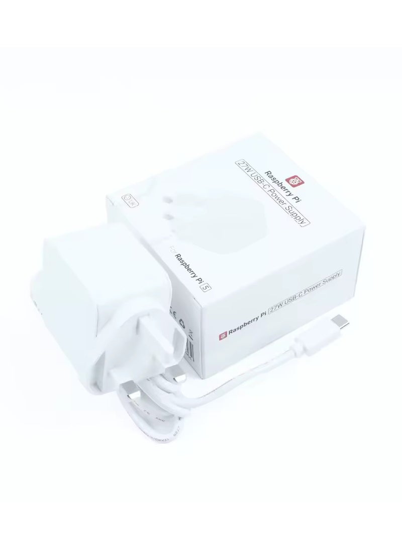 Raspberry Pi Raspberry Pi 27W USB-C Power Supply for Raspberry Pi 5, White, UK Plug - Image 2