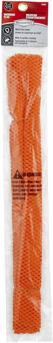 RoadPro RoadPro Log Haulers Orange Warning Flag 18 x 18 1818LO QuickMount Safety Marker Flag for Truck Loads  - Image 4