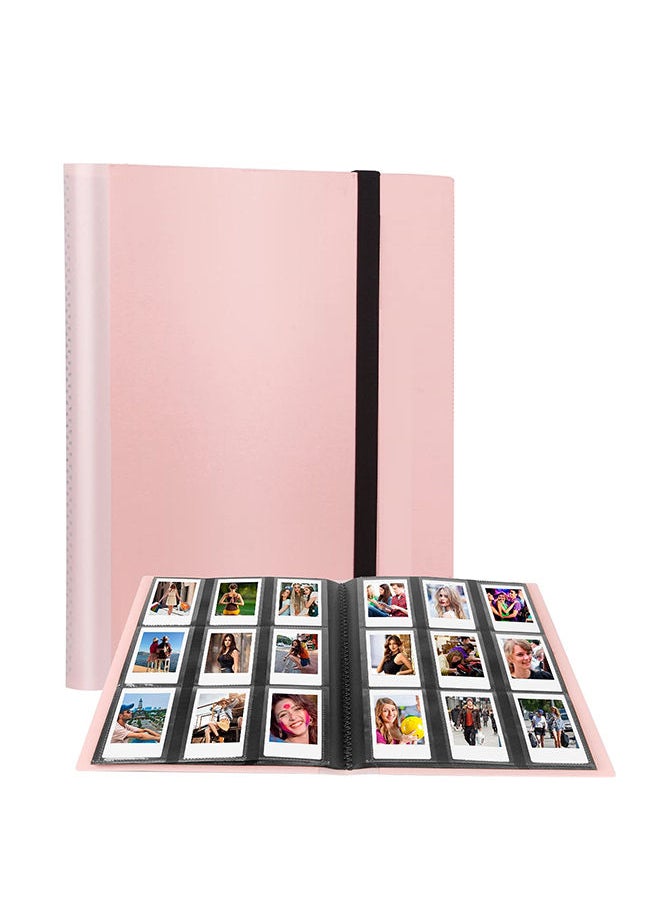 O Ozone ألبوم صور 432 جيبًا لكاميرا Fujifilm Instax Mini، كاميرا Polaroid Snap PIC-300 Z2300 الفورية، ألبوم صور 2x3 لكاميرا Fujifilm Instax Mini 11 9 Evo 90 70 40 8 7 LiPlay كاميرا فورية - وردي  - Image 1