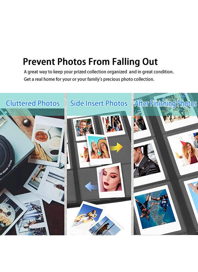 O Ozone ألبوم صور 432 جيبًا لكاميرا Fujifilm Instax Mini، كاميرا Polaroid Snap PIC-300 Z2300 الفورية، ألبوم صور 2x3 لكاميرا Fujifilm Instax Mini 11 9 Evo 90 70 40 8 7 LiPlay كاميرا فورية - وردي  - Image 2