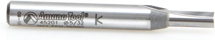 Amana Tool 45201 Straight Plunge Router Bit - 5/32-Inch Diameter, 7/16-Inch Cut Height, 1/4-Inch Shank, 2-Flute Carbide Tipped - Image 4