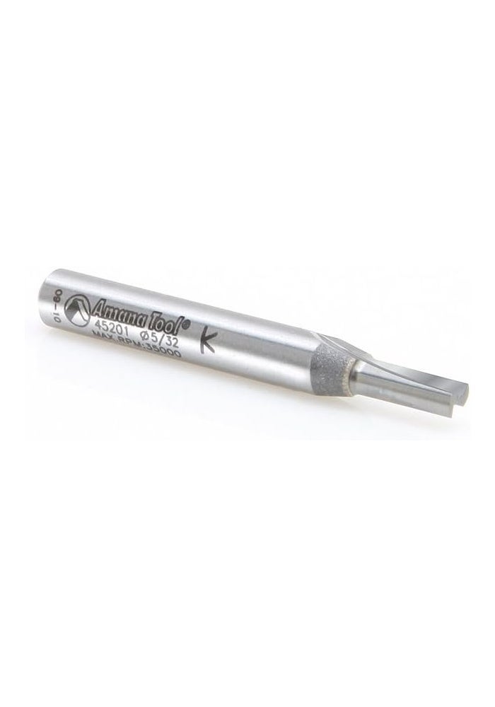 Amana Tool 45201 Straight Plunge Router Bit - 5/32-Inch Diameter, 7/16-Inch Cut Height, 1/4-Inch Shank, 2-Flute Carbide Tipped - Image 3