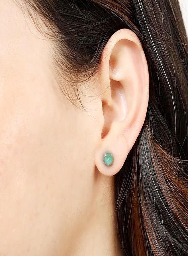 Solidindia Craft Pair of 8mm Oxley Green Crystal No Piercing Magnetic Clip On Non Pierced ears Stud Earrings for Women - Image 3