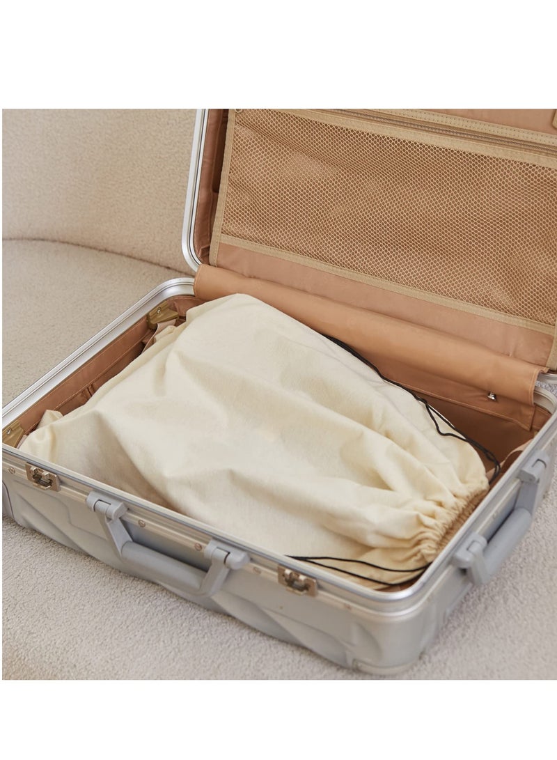 Barakah Dust Bags for Handbags, Dust Cover Storage Bags with Drawstring Pouch for Handbags, Purses, Shoes, Boots, Medium and Large, Set of 2(White) - Image 5