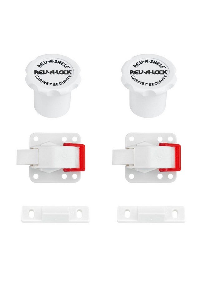 Rev-A-Shelf RAL-101-1 Rev-A-Lock Magnetic Cabinet Security System Set to Child Proof Cabinet Drawers and Doors with 5 Locks and 2 Keys (2 Pack) - Image 1