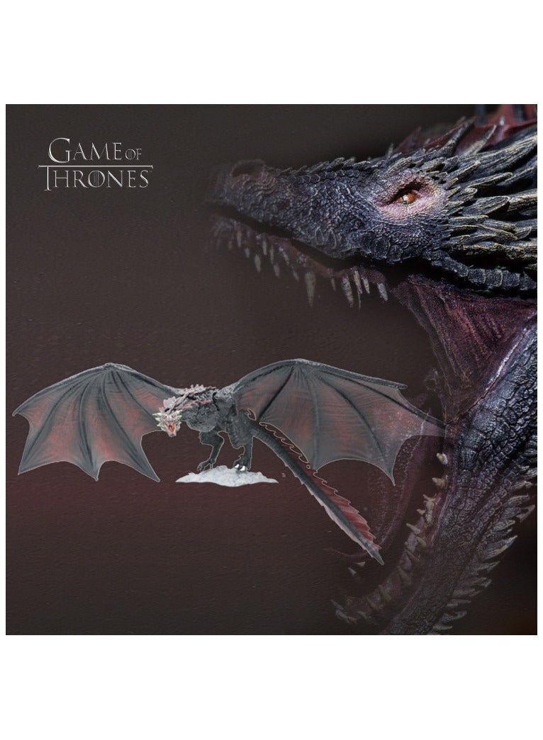 general Game of Thrones McFarlane Mother of Dragons Black Dragon Mother Mount Drogen 6 inch hands-on model - Image 1