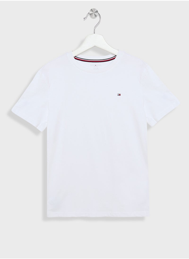 TOMMY HILFIGER - Kids 2 Pack Crew Neck T-Shirt - Image 1