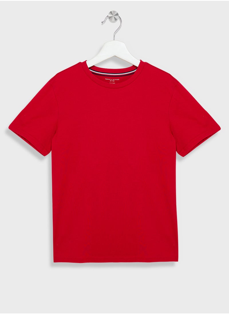 TOMMY HILFIGER - Kids 2 Pack Crew Neck T-Shirt - Image 1