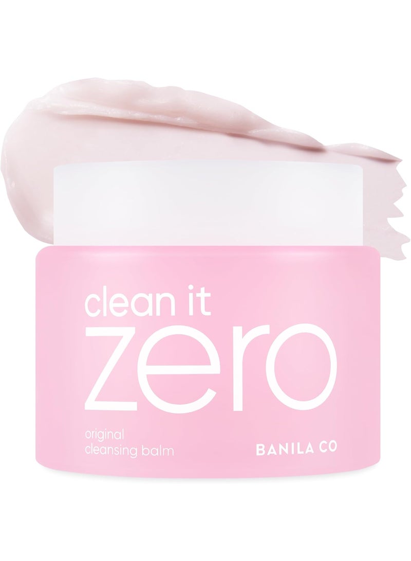 Banila Co Clean it Zero Original Cleansing Balm Korean Makeup Remover, Cleanser for All Skin Types, Vegan, Made with Acerola Berries and Vitamin C (180 ml) - Image 1
