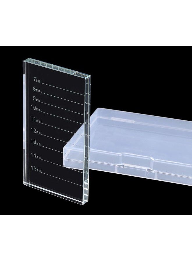 catin Eyelash Extension Crystal Pallet Lash Holder Tray Bigger Size with Storage Case 4.3x2.4 Inch,7-15 mm - Image 1