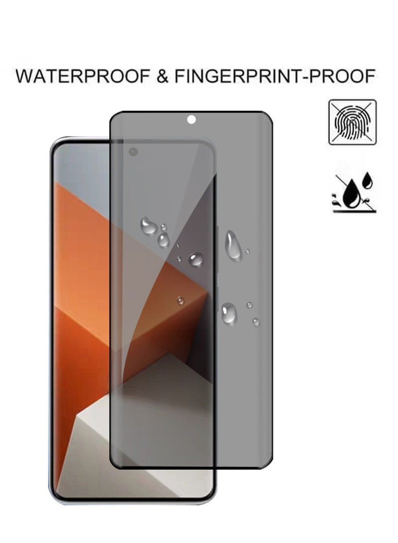 2 PCS Redmi Note 13 Pro+/Plus 5G Screen Protector Film Comfortable Touch Anti Spy 9H Tempered Glass, Anti-scratches Full Cover Screen Accessories Anti-Fingerprint Anti-drop Protection - Image 3