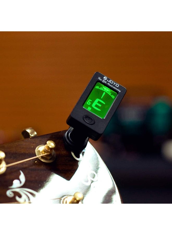 جويو جهاز ضبط الجيتار والباس الرقمي من نوع كليب – موالف إلكتروني متعدد الوظائف للجيتار والباس واليوكليلي والكمان بنظام ضبط كروماتيكي (JT-01) - Image 5