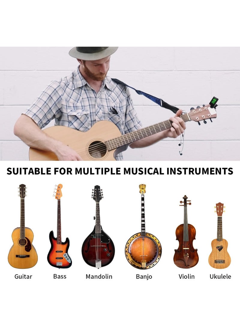 جويو جهاز ضبط الجيتار والباس الرقمي من نوع كليب – موالف إلكتروني متعدد الوظائف للجيتار والباس واليوكليلي والكمان بنظام ضبط كروماتيكي (JT-01) - Image 4