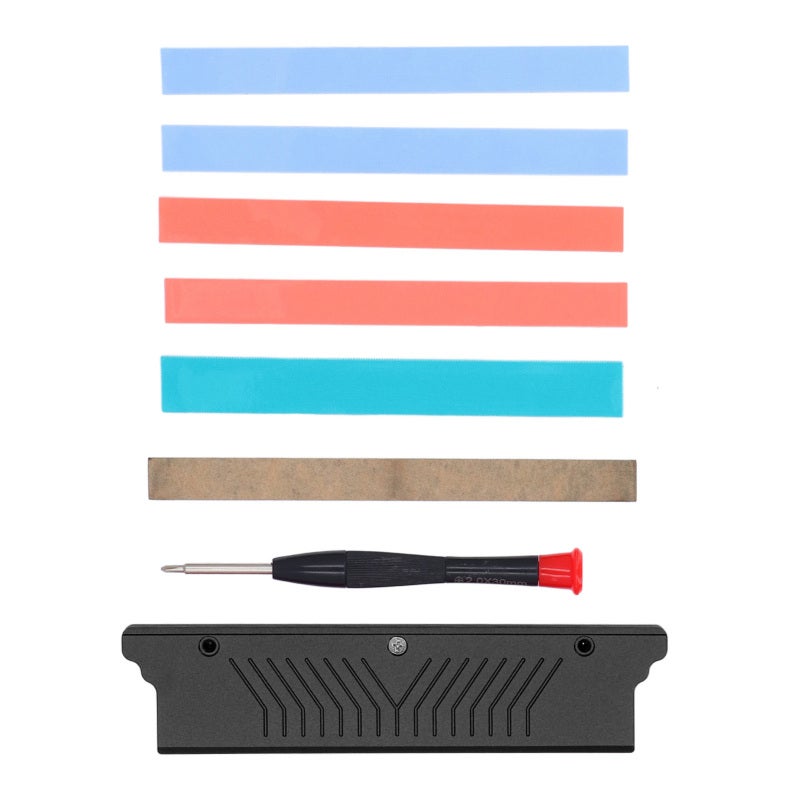 Memory RAM Cooler: Black Aluminum Alloy Dual Sided Heat Sink - Fast Heat Dissipation Memory Safety Universal Compatibility Heat Sink for DDR1 DDR2 DDR3 DDR4 ECC Desktop Memory Modules - Image 3