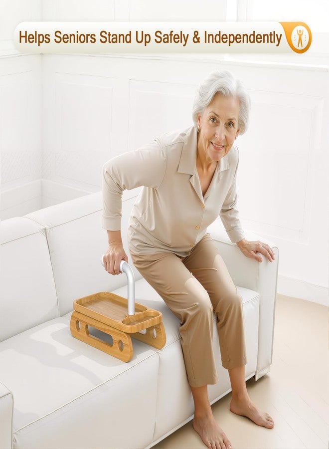 Codonen Portable Couch Standing Aid with Organizer Tray, 350 lbs Support Mobility Helper for Seniors, Sofa Lift Assist Handle for Wide Sofas - No Installation, Easy to Store - Image 2
