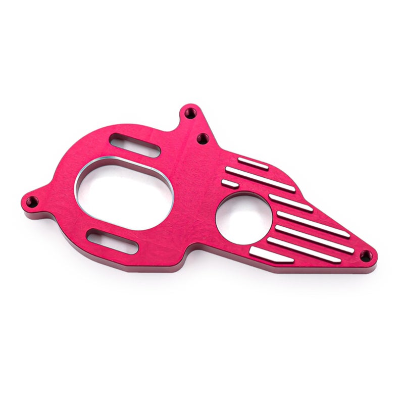 RC Car Motor Heat Sink Mount: Red Aluminum Alloy Sturdy Wear-resistant - Easy To Install RC Car Upgrade Parts for Arrma 1/10 4X4 Granite Mega RC Car Enthusiasts - Image 2