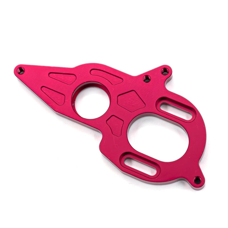 RC Car Motor Heat Sink Mount: Red Aluminum Alloy Sturdy Wear-resistant - Easy To Install RC Car Upgrade Parts for Arrma 1/10 4X4 Granite Mega RC Car Enthusiasts - Image 5