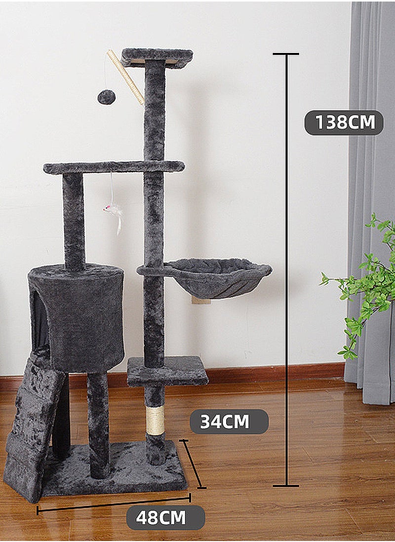 Cat Tree Tower Large Cat Jumping Platform Sisal Cat Column Cat Rack Multi-Level Cat Condo with Scratching Posts - pzsku/Z110A99EF5EB2664765FCZ/45/_/1739862255/99ccb456-919e-4631-9be8-5d89298b74a2