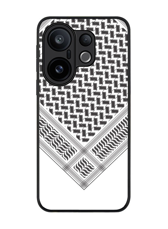 For vivo X200 FE / S30 Pro mini Case,Slim fit Camera Protection, Shockproof Thin Phone cover  - Victory Shemag(Black)