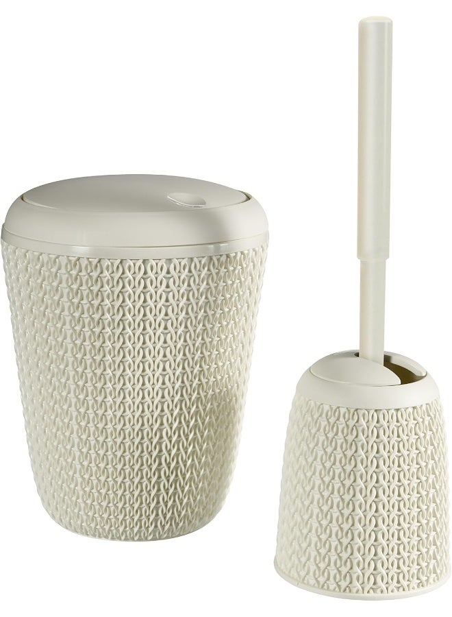 Curver Knit Toilet Brush With Stand - Image 3