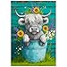 Artinhand Great Jigsaw Puzzles for Adults 300 Pieces Farmhouse Highland Cow with Flowers Puzzles for Adults Toys Gift Family Decoration Kids Puzzle - Image 2