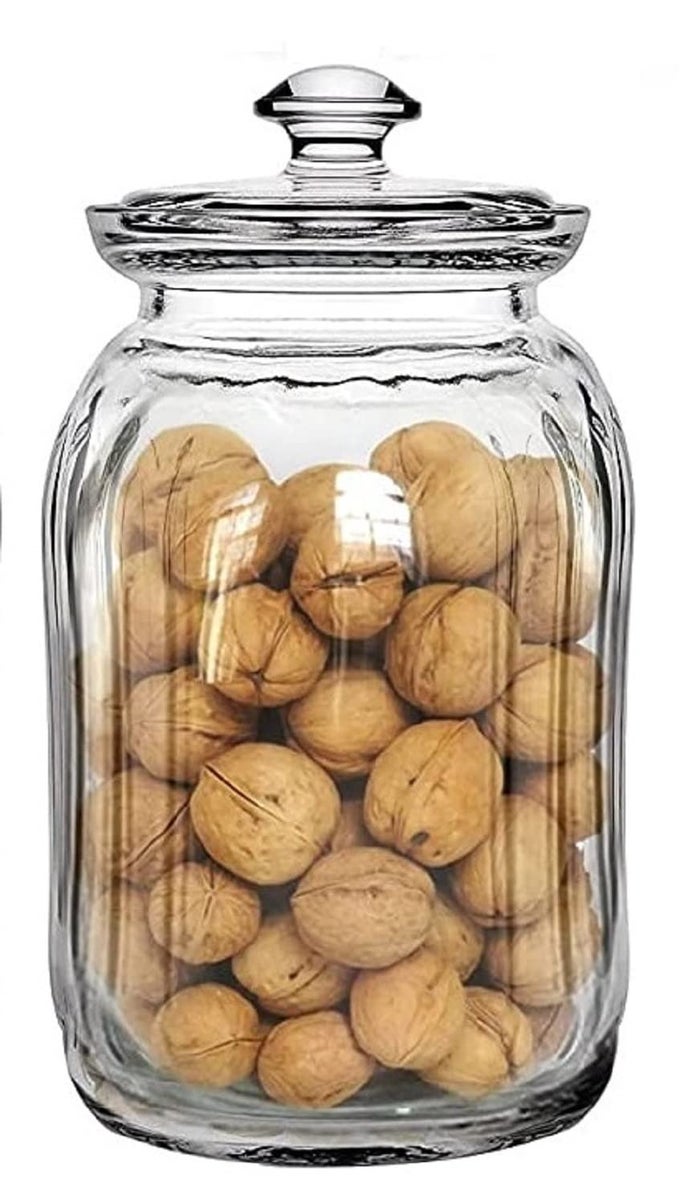 15 LITERS MASON GLASS JARS STORAGE CONTAINERS AIRTIGHT KITCHEN CONTAINER SET KITCHEN ACCESSORIES STORAGE BIG JAR AND CONTAINERS TRANSPARENT BOTTLES BPA FREE 1500ML SET OF 1