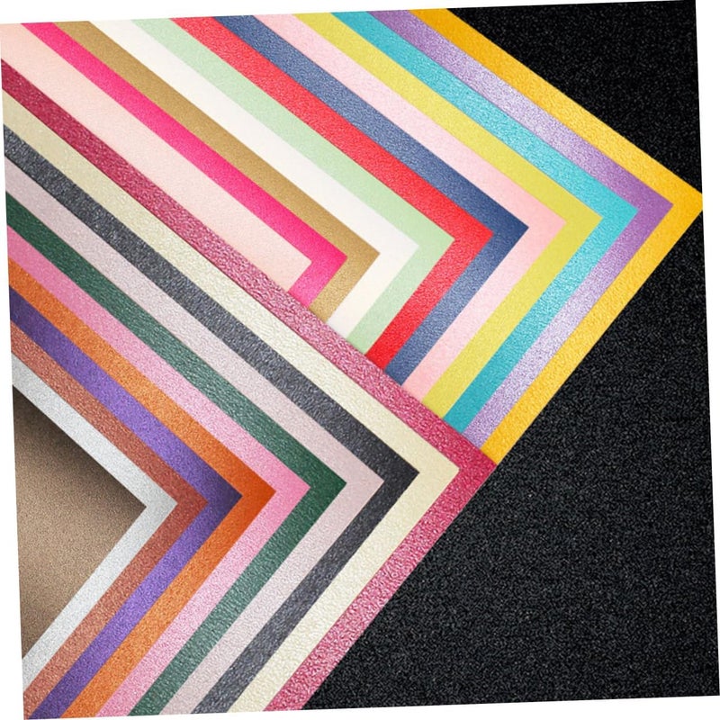 Angoily 20pcs Pearlescent Paper Shimmer Art Paper Double-Sided Printer Friendly for DIY Party School Projects - Image 5