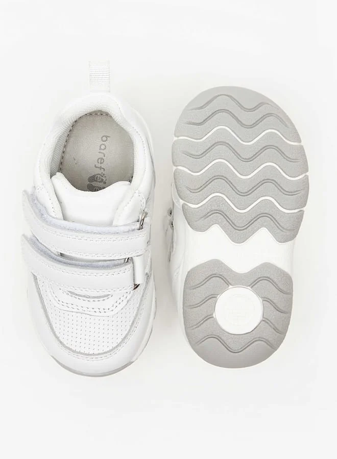 Barefeet Textured Sneakers with Hook and Loop Closure